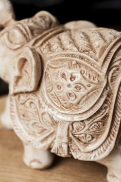 幸運のゾウ ホワイト[9.5cm] - サブ4