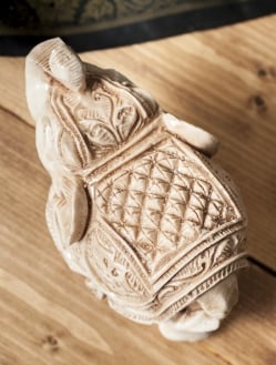 幸運のゾウ ホワイト[9.5cm] - サブ5