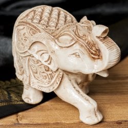 幸運のゾウ ホワイト[9.5cm](TI-RSDL-1213)