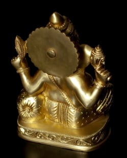 ブラス製 座りガネーシャ像[16.5cm] - サブ5