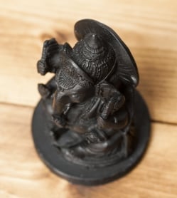 丸台座ガネーシャ ブラック[10.5cm] - サブ4