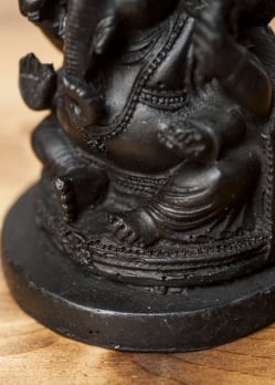 丸台座ガネーシャ ブラック[10.5cm] - サブ5