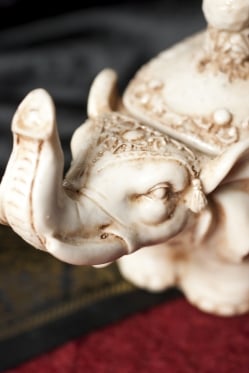 ホワイト・エレファント 小物入れ[10.5cm] - サブ2