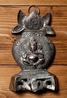〔壁掛けタイプ〕インドの神様ウォールハンギング - カラシュとガネーシャ〔20cm〕の商品写真