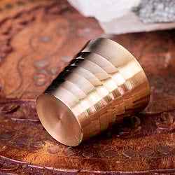 インドの礼拝用ブラス カップ[3.5cm×3.5cm] - サブ2