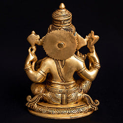 ブラス製 座りガネーシャ像[23cm] - サブ4