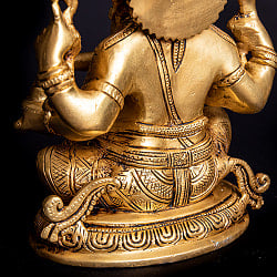 ブラス製 座りガネーシャ像[23cm] - サブ5