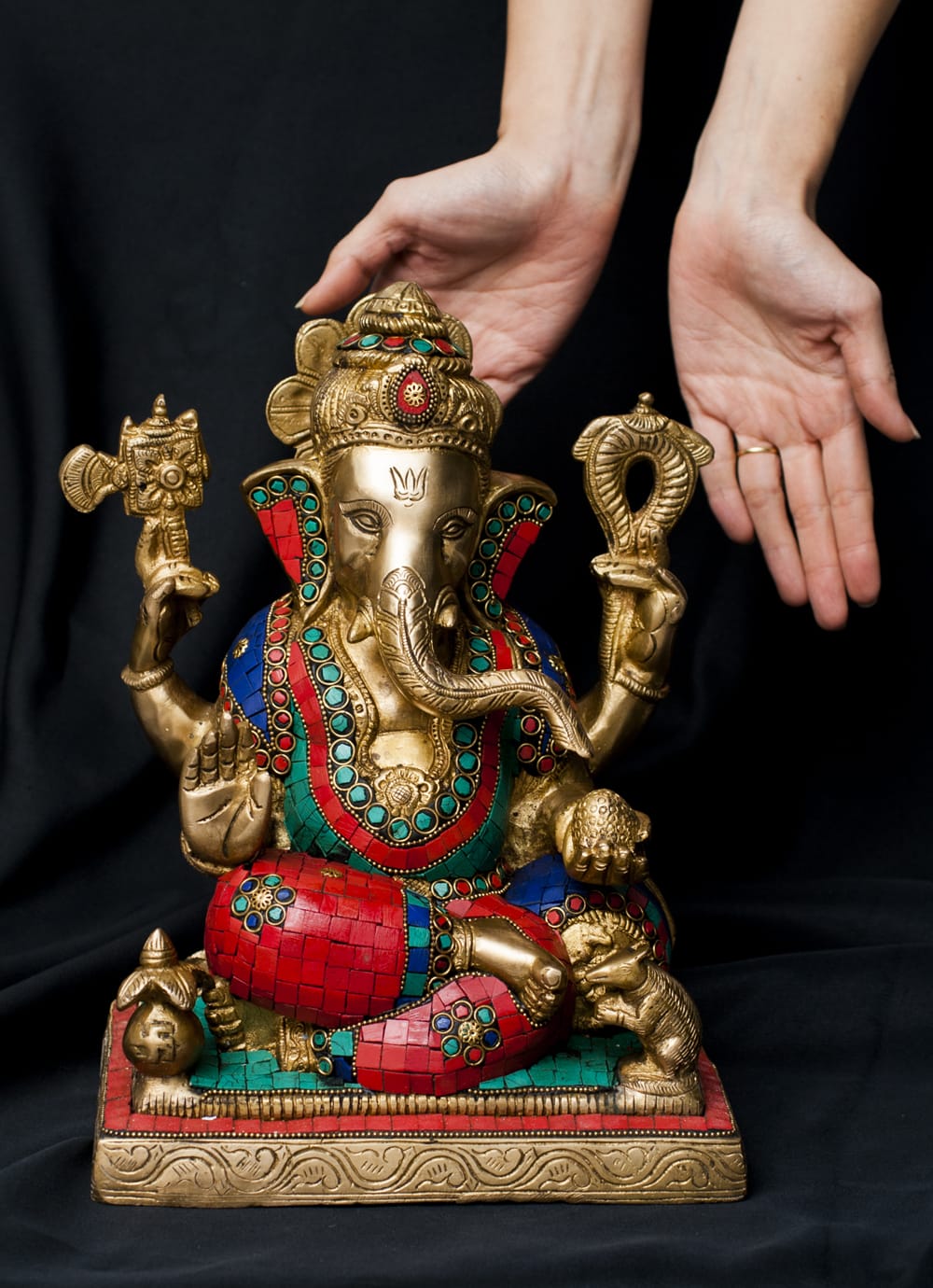 最高級 彫刻品 ガネーシャ像 約30cm 最高級 彫刻品 ガネーシャ像 約30cm