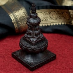 ストゥーパと四面ブッダ像[14.7cm] - サブ2