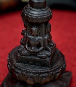 ストゥーパと四面ブッダ像[14.7cm] - サブ4