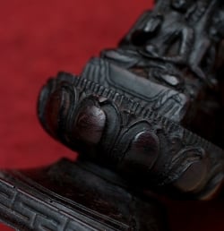 ストゥーパと四面ブッダ像[14.7cm] - サブ5