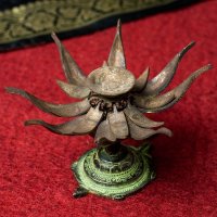 [大感謝祭セール]ロータスのお香&キャンドルスタンド - 11cm