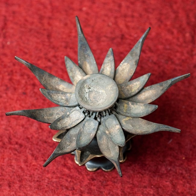 ロータスのお香&キャンドルスタンド - 二段 - 11.5cm 2 - 上からみてみました、