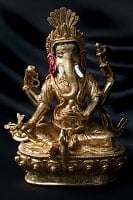 大聖歓喜天（ガネーシャ） 銅造鍍金仕上げ - 20cm の通販[送料