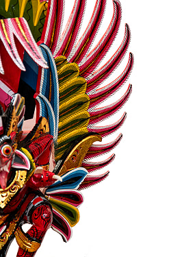 [訳アリ]ガルーダ像 特大サイズ70cm - サブ5