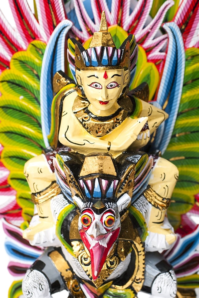 [訳アリ]ガルーダ＆ヴィシュヌ像 特大サイズ70cmの写真1枚目です。大迫力の神獣・ガルーダですガルーダ,ガルーダ像,インドネシア,神話