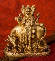ダッタトレーヤ（ヴィシュヌ・シヴァ・ブラフマー）像　金属製　4cm ダッタトレーヤ（ヴィシュヌ・シヴァ・ブラフマー）像 金属製 4cm