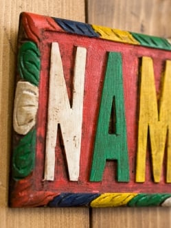 ネパールのアンティーク壁掛け【NAMASTE】 - サブ3