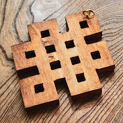 ネパールのアンティーク壁掛け【エンドレス・ノット】 - サブ4