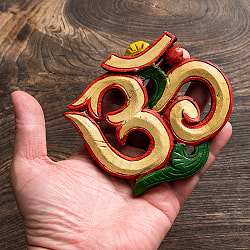 ネパールのアンティーク壁掛け【OM】 幅約12cm - サブ5