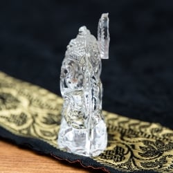 インドの神様 ガラス製ペーパーウェイト〔6.5cm×5cm〕 - ガネーシャ - サブ3