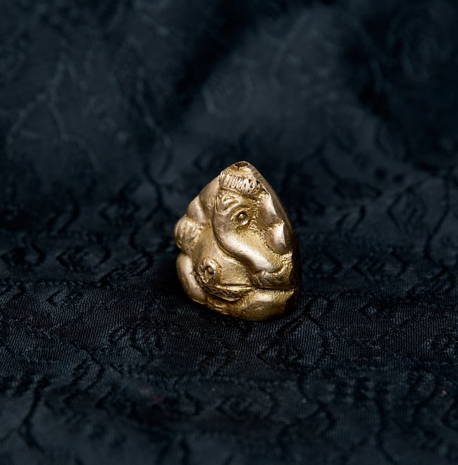 ガネーシャ - ミニミニ神様像＆お香立て[3cm]の写真ガネーシャ,Ganesh,神様像,ヒンドゥー教,お香立て