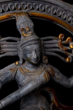 ゴールド アンティーク フィニッシュ ナタラジ（ダンシング・シヴァ） - NATRAJ  46cm - サブ2