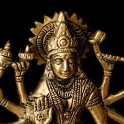 ブラス製 ドゥルガー[17cm] - サブ2