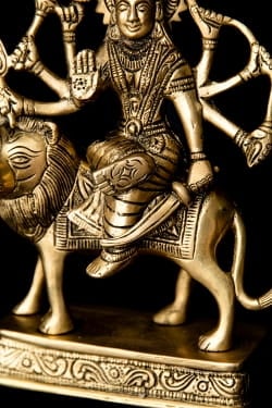 ブラス製 ドゥルガー[17cm] - サブ5