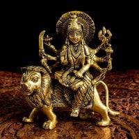 ブラス製 ドゥルガー[14cm]