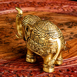 ブラス製 装飾付きエレファント像 - サブ3
