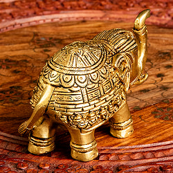 ブラス製 装飾付きエレファント像 - サブ4
