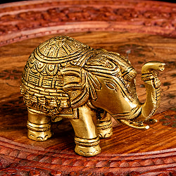 ブラス製 装飾付きエレファント像 - サブ5