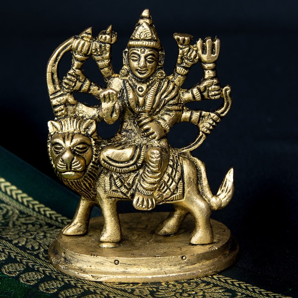 ドゥルガー　Durga　真鍮　置物　2点セット