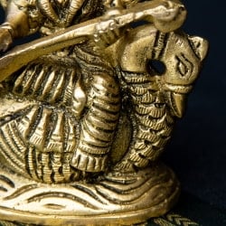 ブラス製 サラスヴァティ像 - 8cm - サブ4