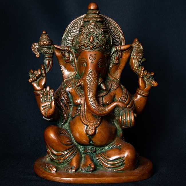 ガネーシャ ブロンズ像 ガネーシャ ブロンズ製 - 22cm の通販[送料無料] - TIRAKITA.COM