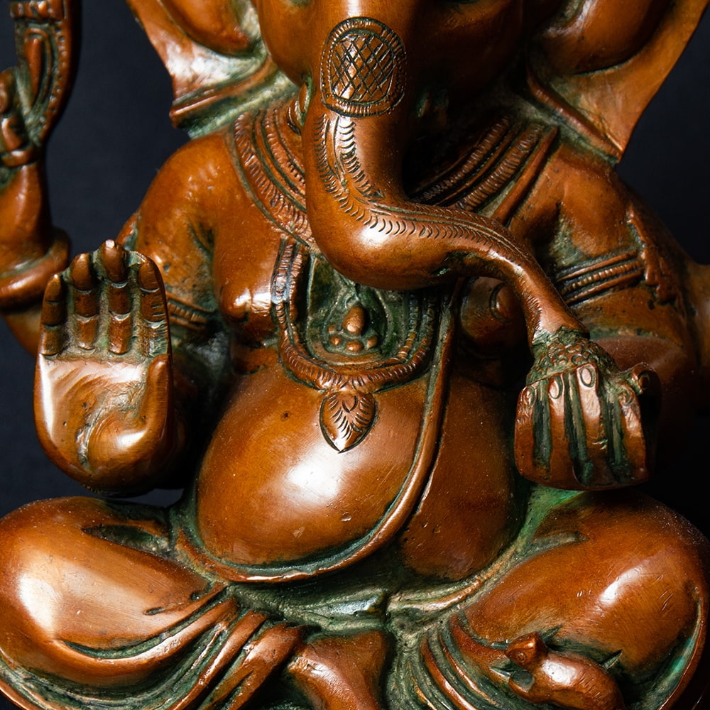ガネーシャ ブロンズ製 - 20cm の通販[送料無料] - TIRAKITA.COM