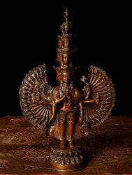 [大感謝祭セール]十一面千手千眼観音菩薩（サハスラブジャ） - 36cm