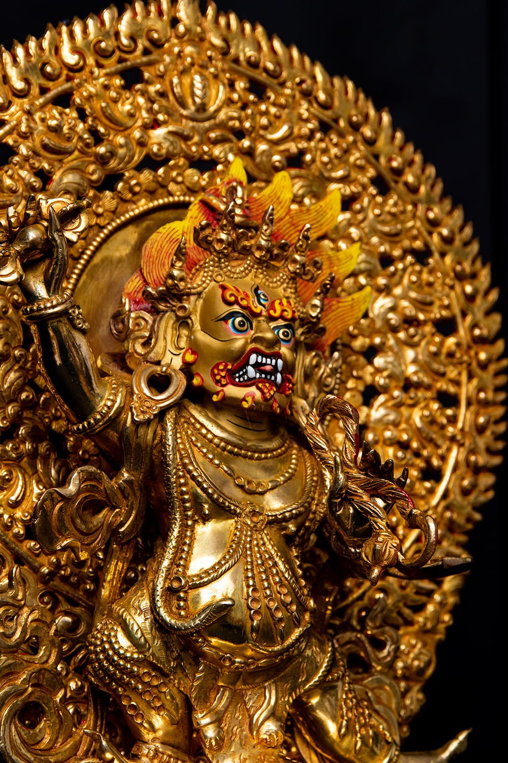 金剛手菩薩（ヴァジュラ・パニ） 銅造鍍金仕上げ - 高さ33cm の通販 