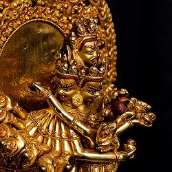 大悲空智金剛（ヘーヴァジュラ） 銅造鍍金仕上げ - 30cm - サブ5