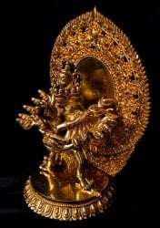大悲空智金剛(ヘーヴァジュラ) 銅造鍍金仕上げ - 30cm