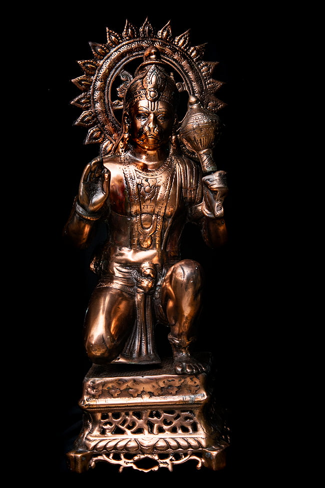 ハヌマーン像 【63cm】の写真1枚目です。正面からの写真ですハヌマーン,ヴァナラ,ラーマヤナ,Hanuman,神様像
