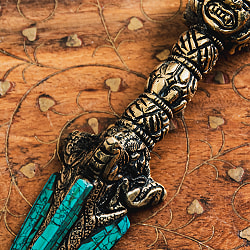 ターコイズ装飾　プルパ（キーラ・金剛蕨） - 21.5cm - サブ3