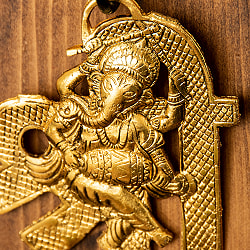 〔壁掛けタイプ〕インドの神様ウォールハンギング - 太鼓ガネーシャ - 11cm - サブ2