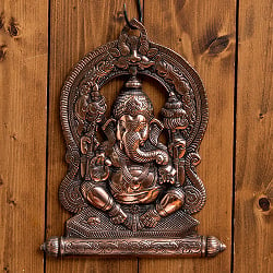 〔壁掛けタイプ〕インドの神様ウォールハンギング -ガネーシャ 35cmの商品写真