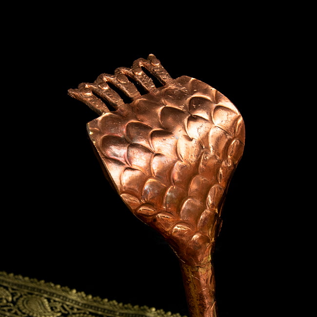 聖なる蛇 ナーガ 銅製 18.5cm 3 - 銅の質感が素敵です。