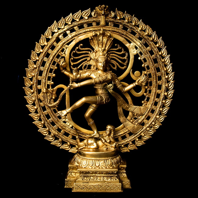 ダンシング・シヴァ - 高さ約59cmの写真1枚目です。創造と破壊の神、シヴァ神像です。シヴァ,シヴァ像,神様像,ナタラジ,ヒンドゥー教,ナタラージャ,パシュパティ,shiva