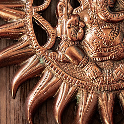 〔壁掛けタイプ〕インドの神様ウォールハンギング スーリヤ・ガネーシャ 28cm - サブ3