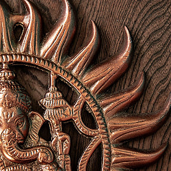 〔壁掛けタイプ〕インドの神様ウォールハンギング スーリヤ・ガネーシャ 28cm - サブ5