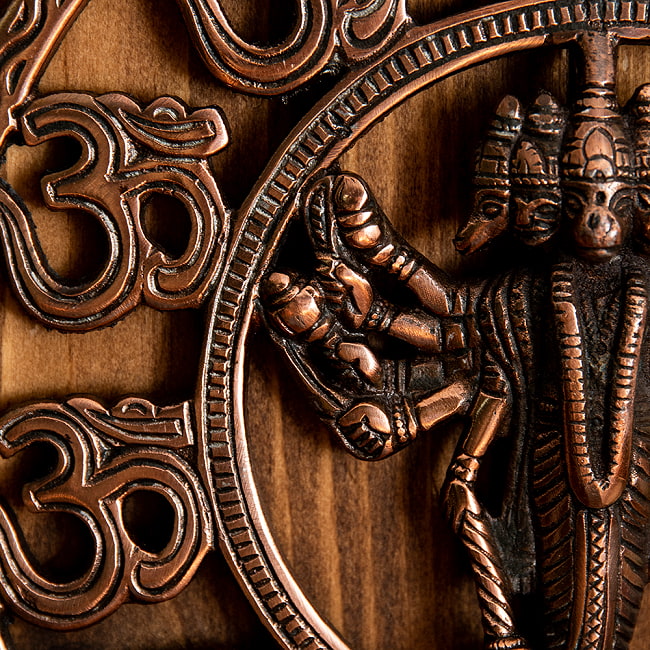 〔壁掛けタイプ〕インドの神様ウォールハンギング オーン・ハヌマーン 23cm 3 - 細部を見てみました。